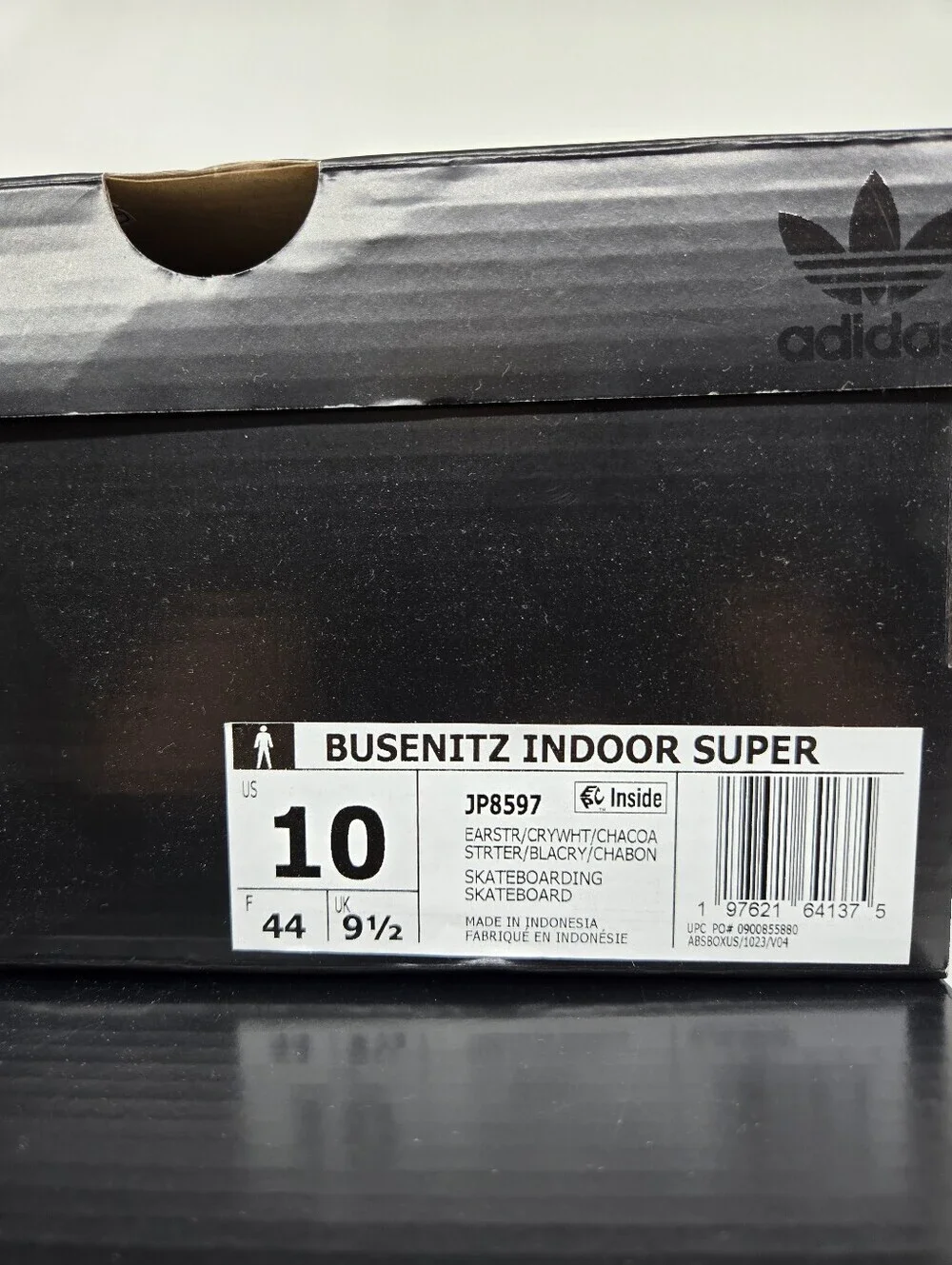 adidas Men's Busenitz Indoor JP8597 Super Earth Strata White Shoes Size 10